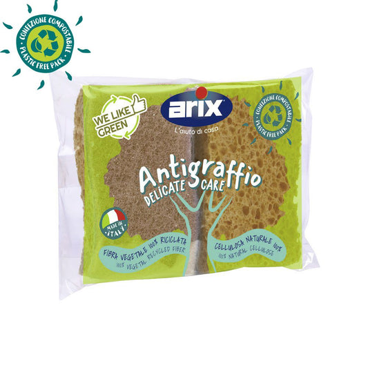 Arix We Like Green - Delicate Care Cellulose Sponge (2pcs)