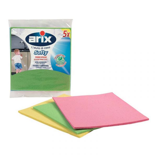 Arix General Cleaning Cellulose Sponge Cloth (5pcs)