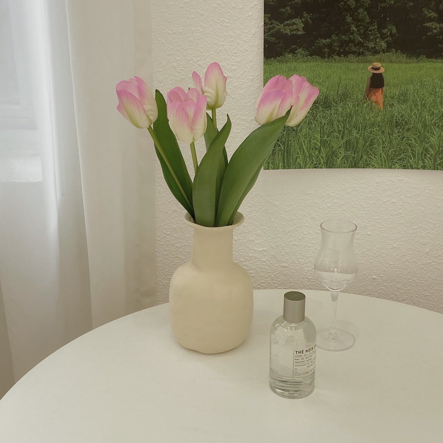 Antique Vase with Tulips (Assorted)
