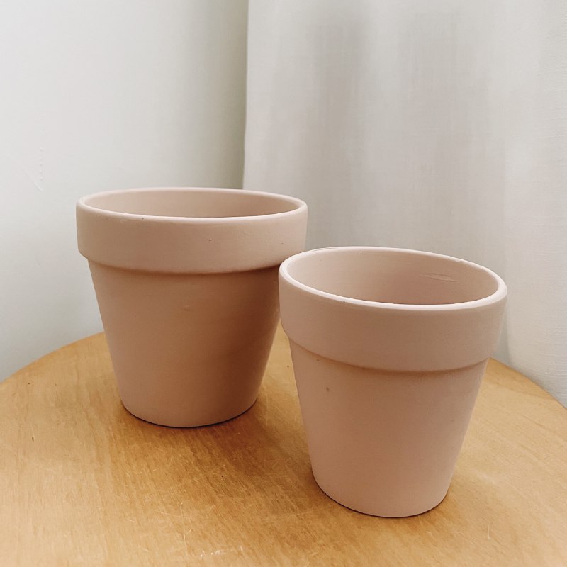 Blush Pink Ceramic Pots